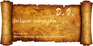 Dolgos Veronika névjegykártya